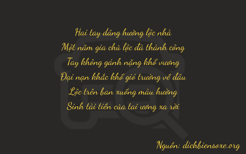 Thơ dịch biển số xe 21085