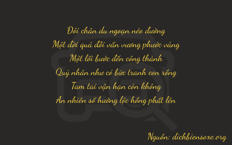 Thơ dịch biển số xe 21134