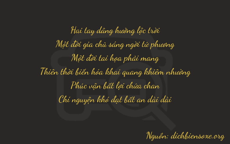 Thơ dịch biển số xe 21167