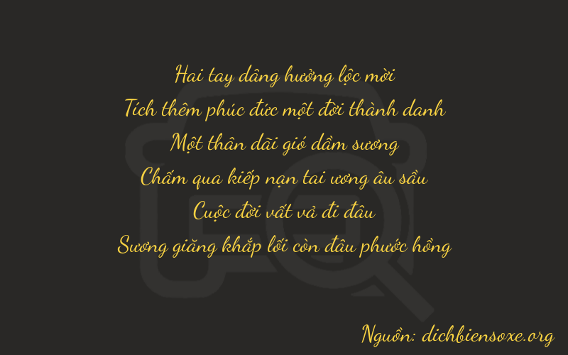 Thơ dịch biển số xe 21174