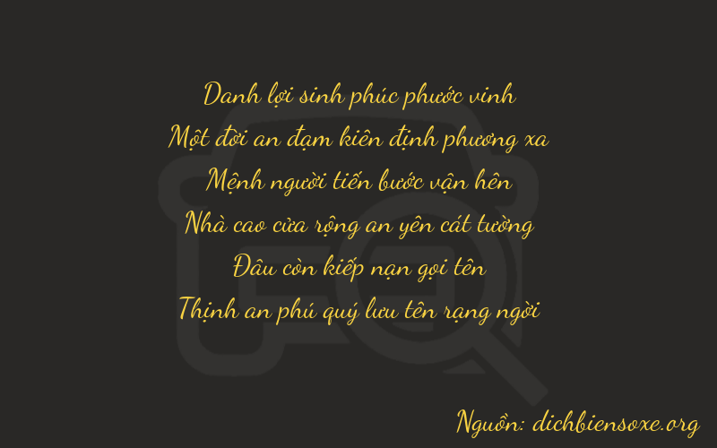 Thơ dịch biển số xe 21207