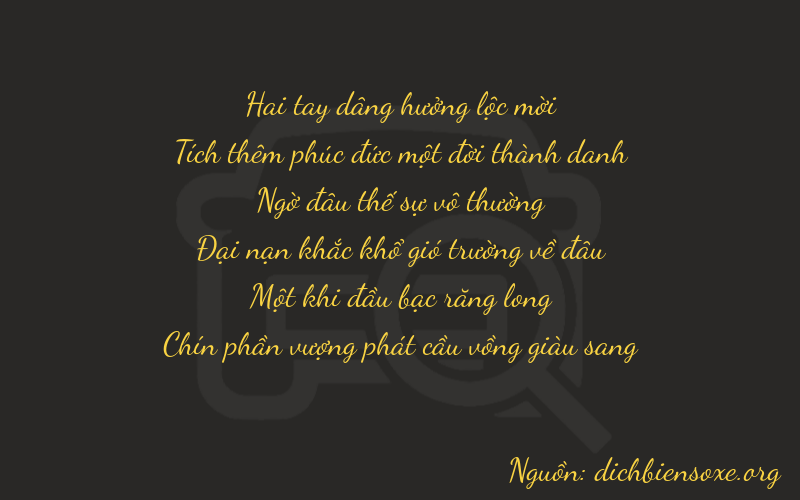 Thơ dịch biển số xe 21219