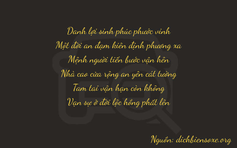 Thơ dịch biển số xe 21234