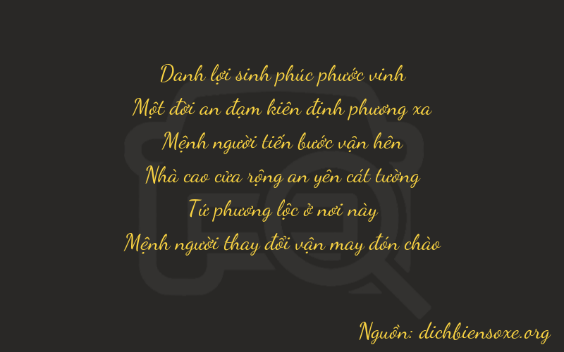Thơ dịch biển số xe 21243