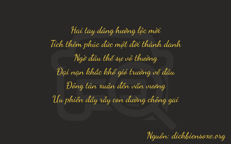 Thơ dịch biển số xe 21246