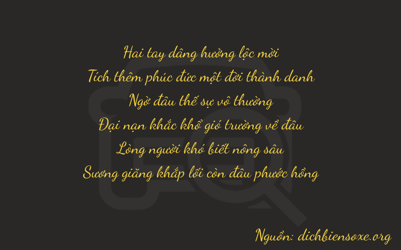 Thơ dịch biển số xe 21264