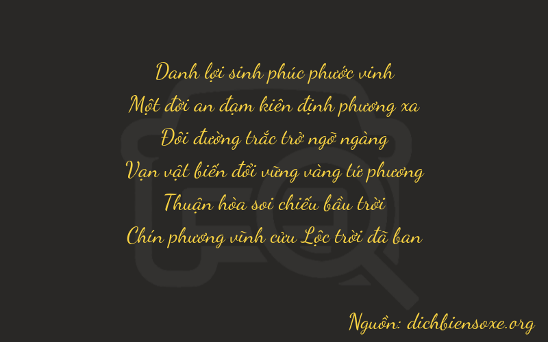 Thơ dịch biển số xe 21279
