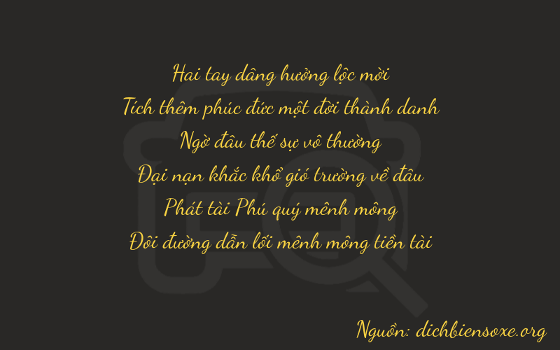 Thơ dịch biển số xe 21282