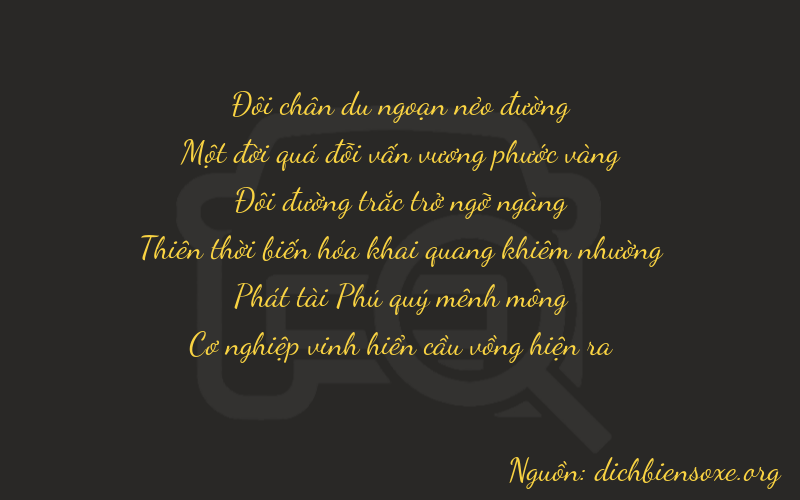 Thơ dịch biển số xe 21287