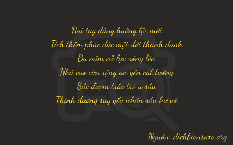 Thơ dịch biển số xe 21300