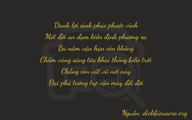Thơ dịch biển số xe 21306