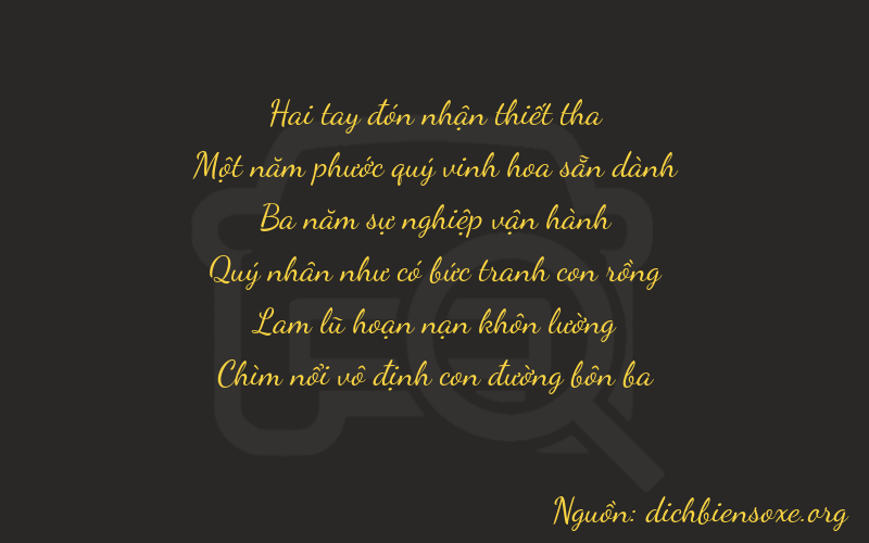 Thơ dịch biển số xe 21313