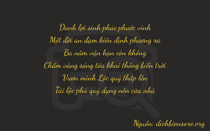 Thơ dịch biển số xe 21342