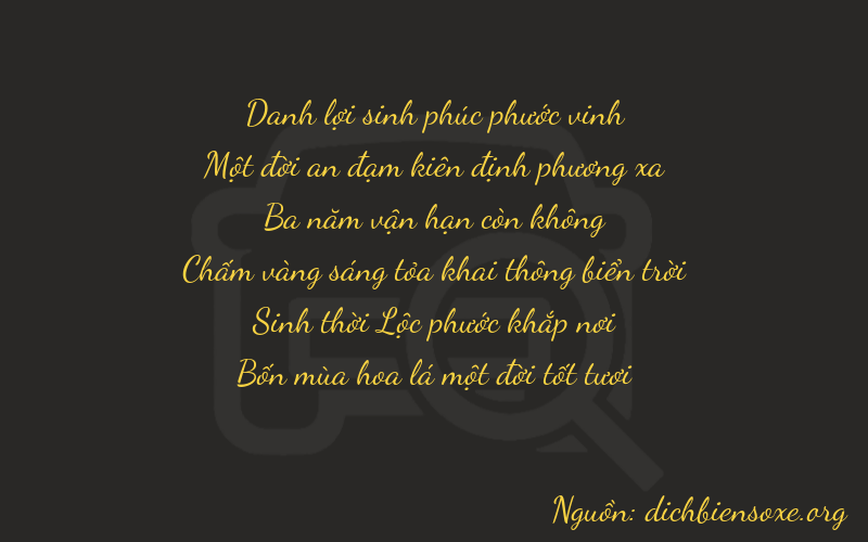Thơ dịch biển số xe 21351
