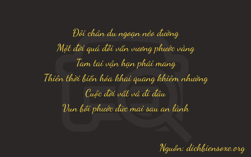 Thơ dịch biển số xe 21377