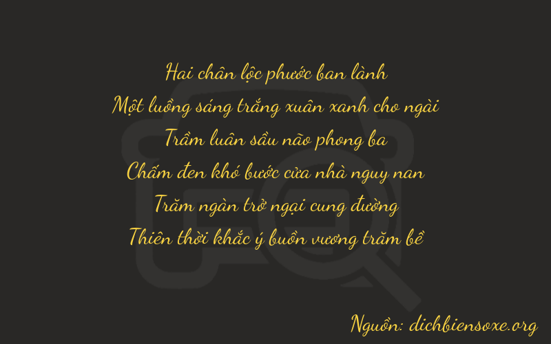 Thơ dịch biển số xe 21379