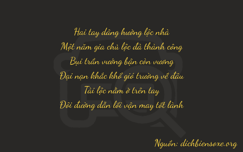 Thơ dịch biển số xe 21382