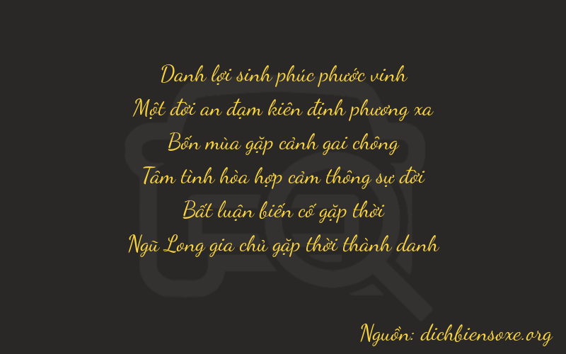 Thơ dịch biển số xe 21405
