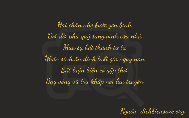 Thơ dịch biển số xe 21407