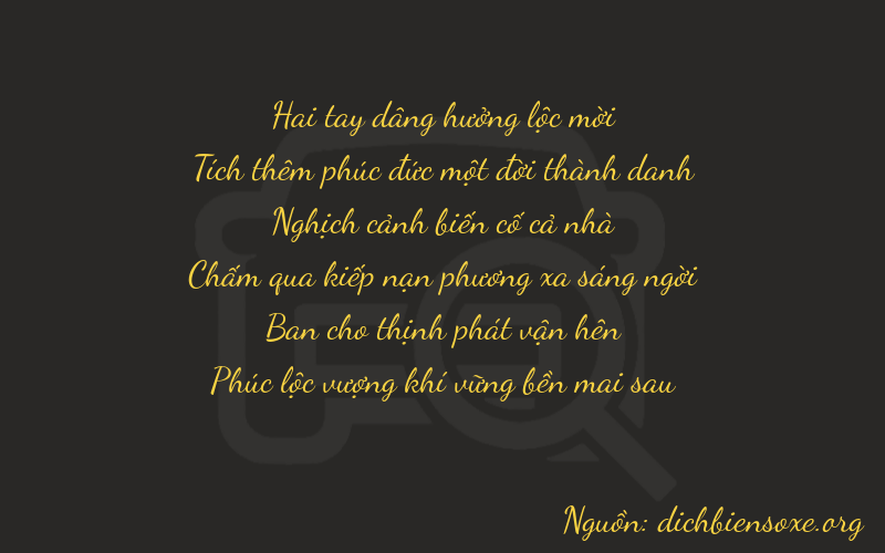 Thơ dịch biển số xe 21426