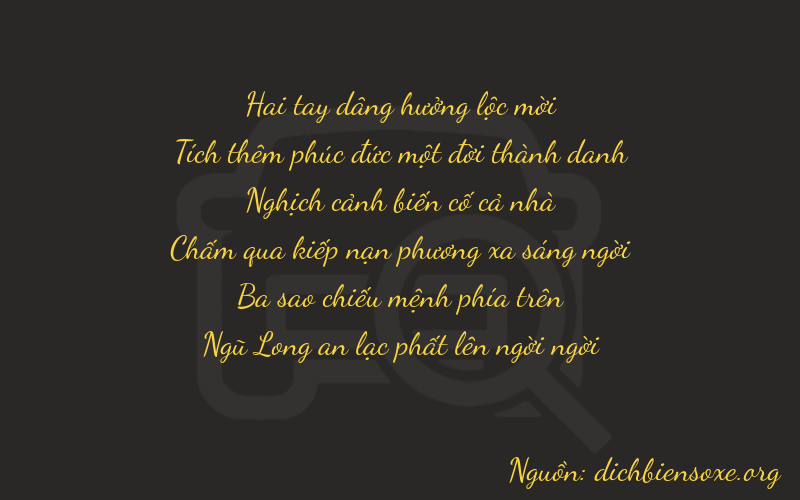 Thơ dịch biển số xe 21435