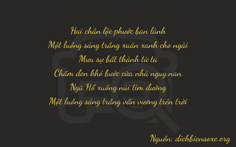 Thơ dịch biển số xe 21451