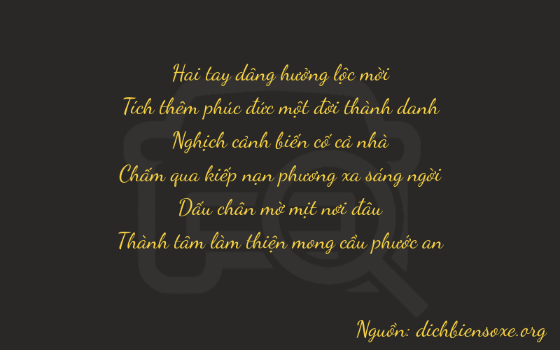 Thơ dịch biển số xe 21453