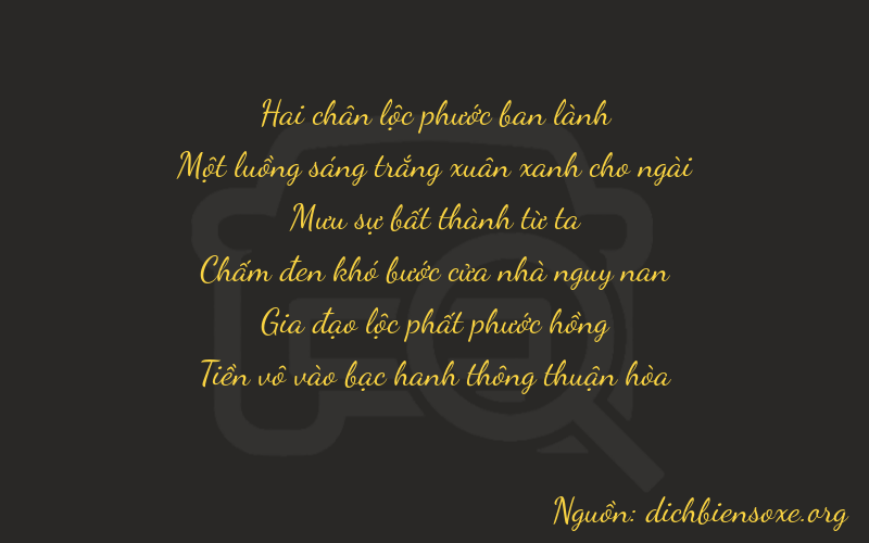 Thơ dịch biển số xe 21460