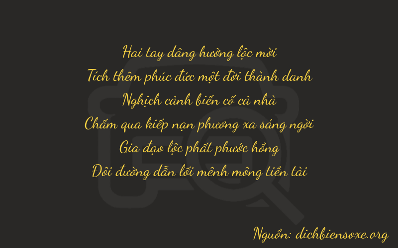 Thơ dịch biển số xe 21462