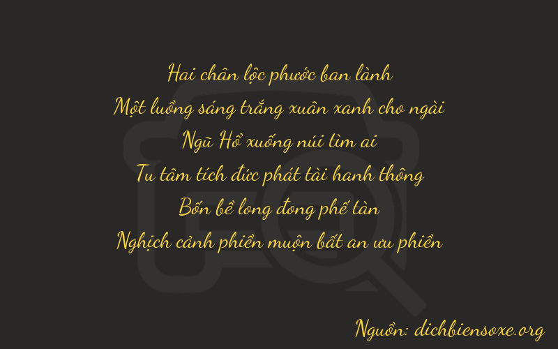Thơ dịch biển số xe 21541
