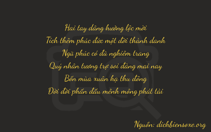 Thơ dịch biển số xe 21543