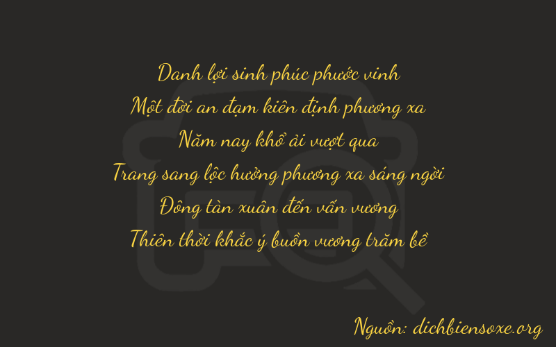 Thơ dịch biển số xe 21549