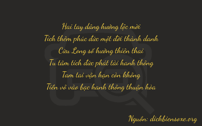 Thơ dịch biển số xe 21930