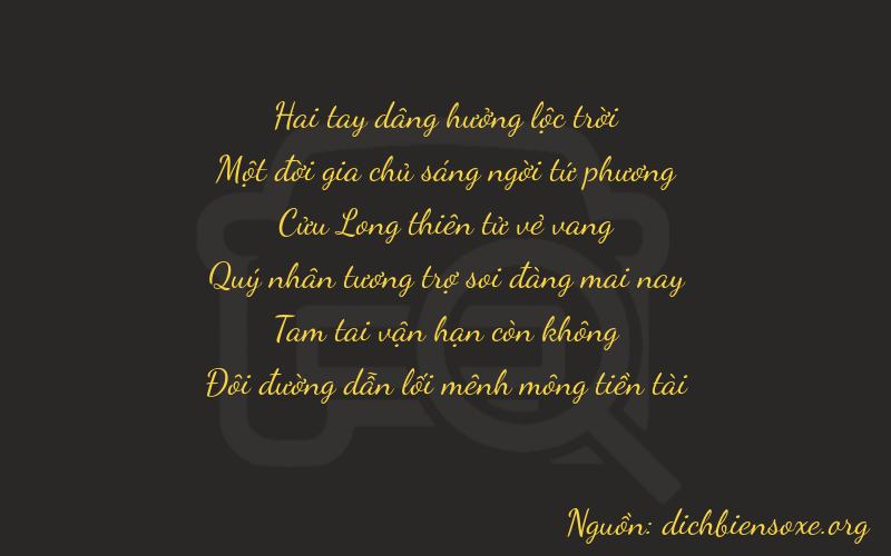 Thơ dịch biển số xe 21932