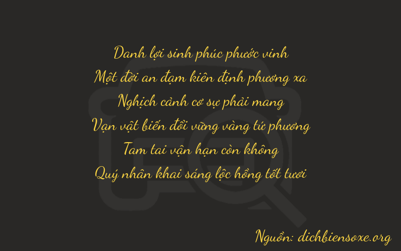 Thơ dịch biển số xe 21936