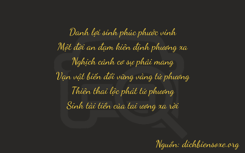 Thơ dịch biển số xe 21945