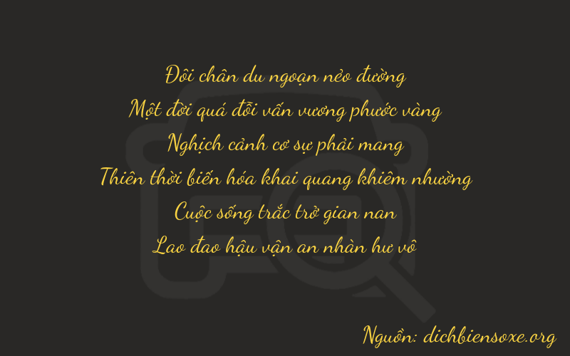 Thơ dịch biển số xe 21953