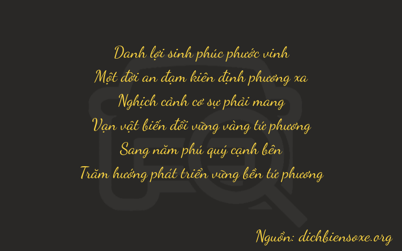 Thơ dịch biển số xe 21954