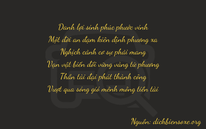 Thơ dịch biển số xe 21963