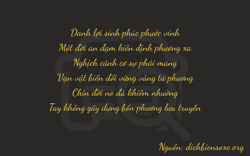 Thơ dịch biển số xe 21990