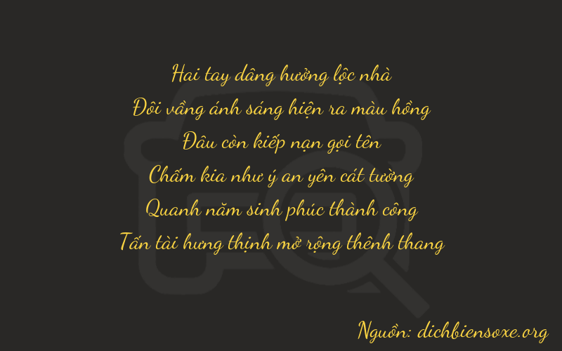 Thơ dịch biển số xe 22058