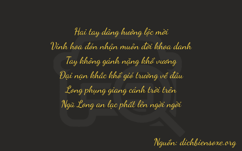 Thơ dịch biển số xe 22075