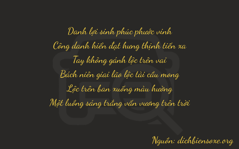 Thơ dịch biển số xe 22081