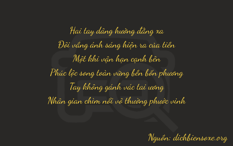 Thơ dịch biển số xe 22104