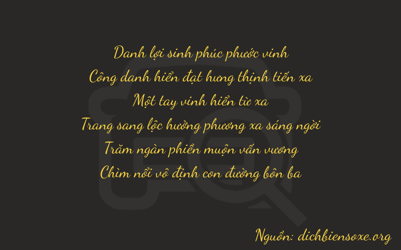 Thơ dịch biển số xe 22153