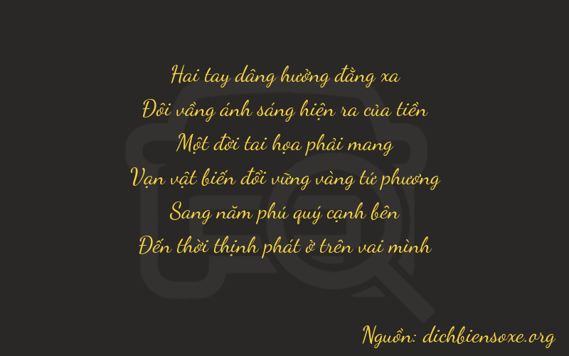 Thơ dịch biển số xe 22158