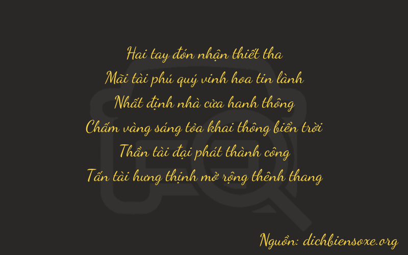 Thơ dịch biển số xe 22168