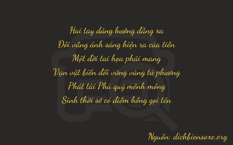Thơ dịch biển số xe 22185