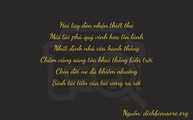 Thơ dịch biển số xe 22195