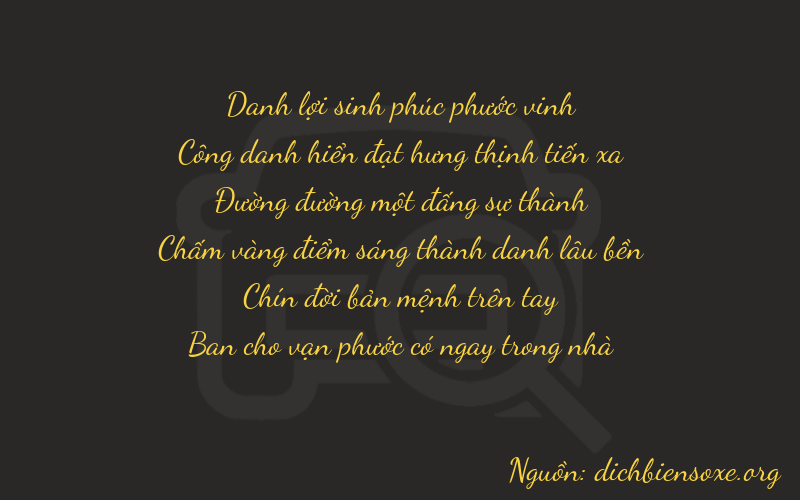 Thơ dịch biển số xe 22198